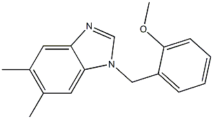 1-(2-methoxybenzyl)-5,6-dimethyl-1H-benzimidazole 구조식 이미지