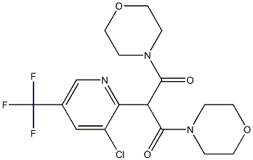 2-[3-chloro-5-(trifluoromethyl)-2-pyridinyl]-1,3-dimorpholino-1,3-propanedione Structure