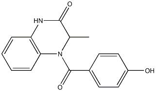 4-(4-hydroxybenzoyl)-3-methyl-3,4-dihydro-2(1H)-quinoxalinone 구조식 이미지