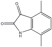 4,7-dimethyl-1H-indole-2,3-dione 구조식 이미지