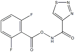 N-[(2,6-difluorobenzoyl)oxy]-1,2,3-thiadiazole-4-carboxamide 구조식 이미지