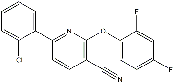 6-(2-chlorophenyl)-2-(2,4-difluorophenoxy)nicotinonitrile 구조식 이미지