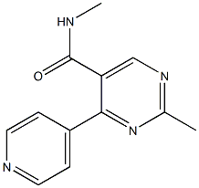 N,2-dimethyl-4-(4-pyridinyl)-5-pyrimidinecarboxamide 구조식 이미지