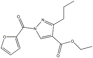 ethyl 1-(2-furylcarbonyl)-3-propyl-1H-pyrazole-4-carboxylate Structure