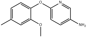 6-(2-methoxy-4-methylphenoxy)pyridin-3-amine Structure