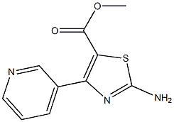 methyl 2-amino-4-(3-pyridinyl)-1,3-thiazole-5-carboxylate 구조식 이미지