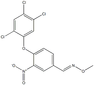 3-nitro-4-(2,4,5-trichlorophenoxy)benzenecarbaldehyde O-methyloxime 구조식 이미지