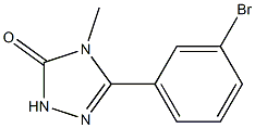 5-(3-bromophenyl)-4-methyl-2,4-dihydro-3H-1,2,4-triazol-3-one Structure