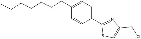 4-(chloromethyl)-2-(4-heptylphenyl)-1,3-thiazole Structure