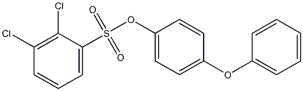 4-phenoxyphenyl 2,3-dichlorobenzene-1-sulfonate 구조식 이미지