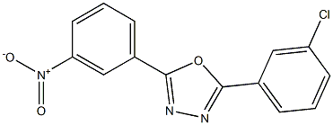 2-(3-chlorophenyl)-5-(3-nitrophenyl)-1,3,4-oxadiazole Structure