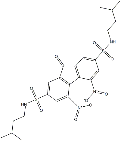 N2,N7-diisopentyl-4,5-dinitro-9-oxo-9H-2,7-fluorenedisulfonamide 구조식 이미지