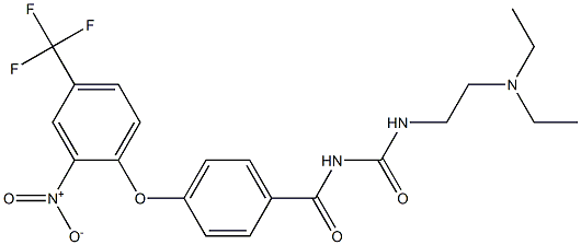 N-[2-(diethylamino)ethyl]-N'-{4-[2-nitro-4-(trifluoromethyl)phenoxy]benzoyl}urea 구조식 이미지