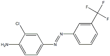 2-chloro-4-{2-[3-(trifluoromethyl)phenyl]diaz-1-enyl}aniline Structure