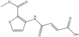 4-{[2-(methoxycarbonyl)-3-thienyl]amino}-4-oxobut-2-enoic acid 구조식 이미지