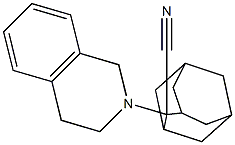 2-(1,2,3,4-tetrahydroisoquinolin-2-yl)adamantane-2-carbonitrile 구조식 이미지
