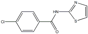 4-chloro-N-(1,3-thiazol-2-yl)benzenecarboxamide Structure