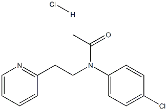 N1-(4-chlorophenyl)-N1-[2-(2-pyridyl)ethyl]acetamide hydrochloride Structure
