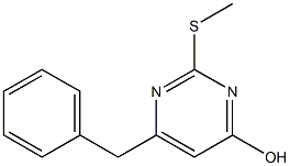 6-benzyl-2-(methylsulfanyl)-4-pyrimidinol 구조식 이미지