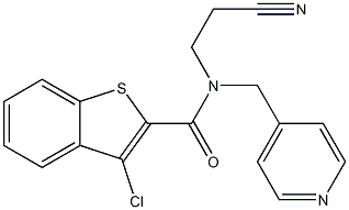 N2-(2-cyanoethyl)-N2-(4-pyridylmethyl)-3-chlorobenzo[b]thiophene-2-carboxamide 구조식 이미지