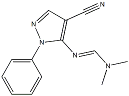 N'-(4-cyano-1-phenyl-1H-pyrazol-5-yl)-N,N-dimethyliminoformamide 구조식 이미지