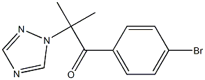 1-(4-bromophenyl)-2-methyl-2-(1H-1,2,4-triazol-1-yl)-1-propanone 구조식 이미지