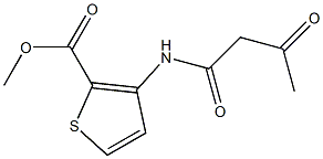 methyl 3-(acetoacetylamino)thiophene-2-carboxylate 구조식 이미지