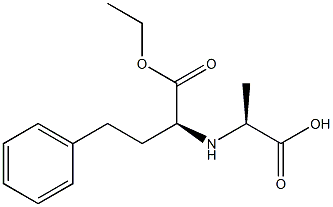 [(S)-(+)-1-(Ethoxy carbonyl)-3-phenylpropyl]-L-Alanine Structure