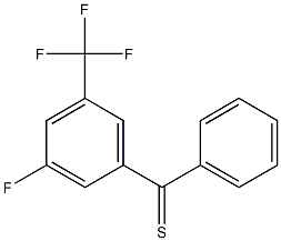 (3-fluoro-5-(trifluoromethyl)phenyl)(phenyl)methanethione 구조식 이미지