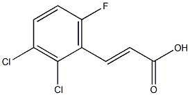 (E)-3-(2,3-dichloro-6-fluorophenyl)acrylic acid Structure