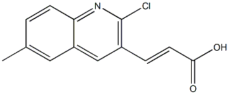 (E)-3-(2-chloro-6-methylquinolin-3-yl)acrylic acid Structure