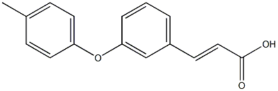 (E)-3-(3-(p-tolyloxy)phenyl)acrylic acid 구조식 이미지