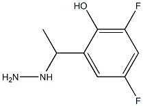 1-(1-(3,5-difluoro-2-hydroxyphenyl)ethyl)hydrazine 구조식 이미지