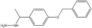 1-(1-(4-(benzyloxy)phenyl)ethyl)hydrazine Structure