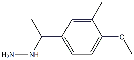 1-(1-(4-methoxy-3-methylphenyl)ethyl)hydrazine 구조식 이미지