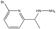 1-(1-(6-bromopyridin-2-yl)ethyl)hydrazine 구조식 이미지