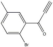 1-(2-bromo-5-methylphenyl)prop-2-yn-1-one 구조식 이미지