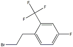 1-(2-bromoethyl)-4-fluoro-2-(trifluoromethyl)benzene 구조식 이미지