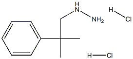 1-(2-methyl-2-phenylpropyl)hydrazine dihydrochloride Structure