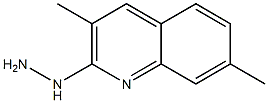 1-(3,7-dimethylquinolin-2-yl)hydrazine Structure