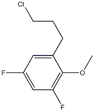 1-(3-chloropropyl)-3,5-difluoro-2-methoxybenzene Structure