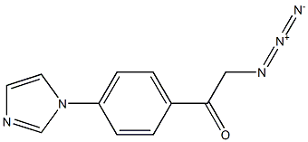 1-(4-(1H-imidazol-1-yl)phenyl)-2-azidoethanone 구조식 이미지