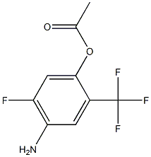1-(4-Amino-5-fluoro-2-trifluoromethyl-phenyl)-acetic acid Structure
