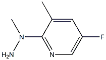 1-(5-fluoro-3-methylpyridin-2-yl)-1-methylhydrazine 구조식 이미지