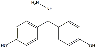 1-(bis(4-hydroxyphenyl)methyl)hydrazine 구조식 이미지