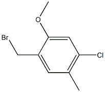 1-(bromomethyl)-4-chloro-2-methoxy-5-methylbenzene Structure