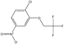 1-chloro-4-nitro-2-(2,2,2-trifluoroethoxy)benzene Structure