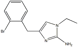 1-ethyl-4-(2-bromobenzyl)-1H-imidazol-2-amine 구조식 이미지