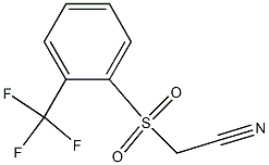 2-(2-(trifluoromethyl)phenylsulfonyl)acetonitrile Structure