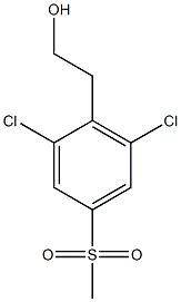 2-(2,6-dichloro-4-(methylsulfonyl)phenyl)ethanol Structure